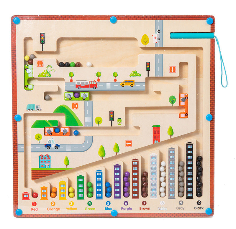 Montessori - Magnetisches Perlenlabyrinth