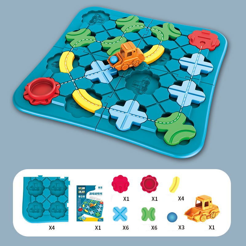PuzzleStraße – Montessori Verkehrs-Spielset für kleine Planer