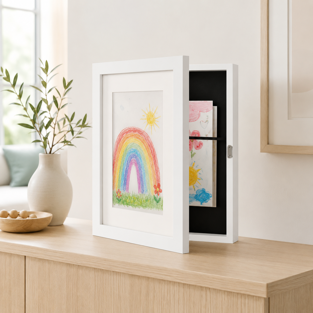 ArtFrame Kids – Bilderrahmen mit Aufbewahrung für Kinderzeichnungen