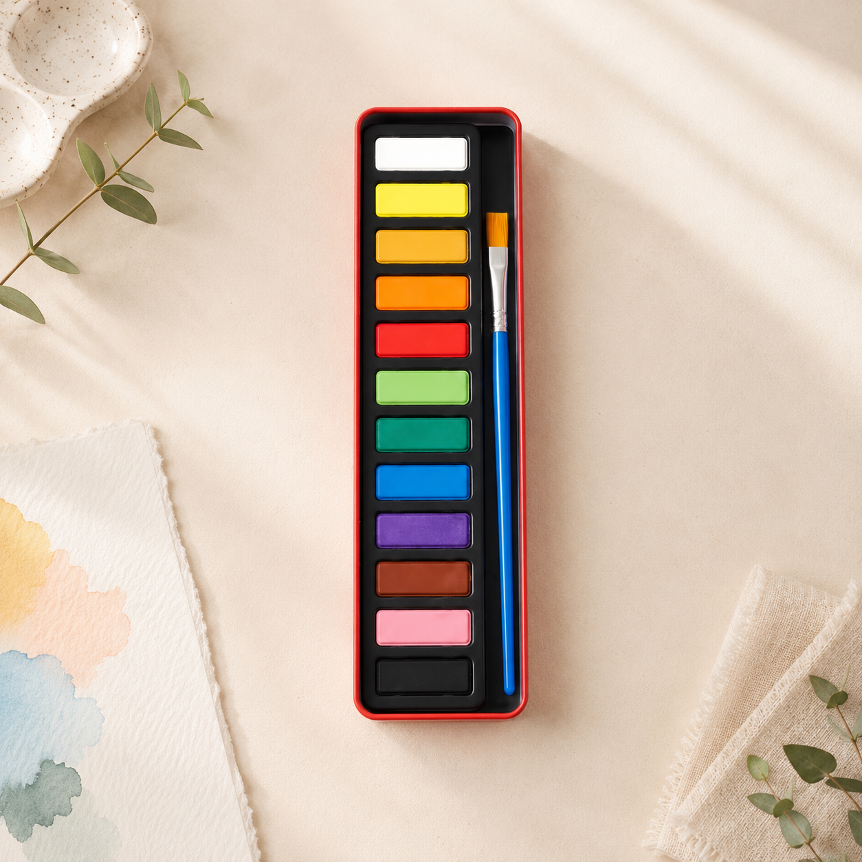 ColorSplash Kids – Aquarell Farbset für kreative Kinder