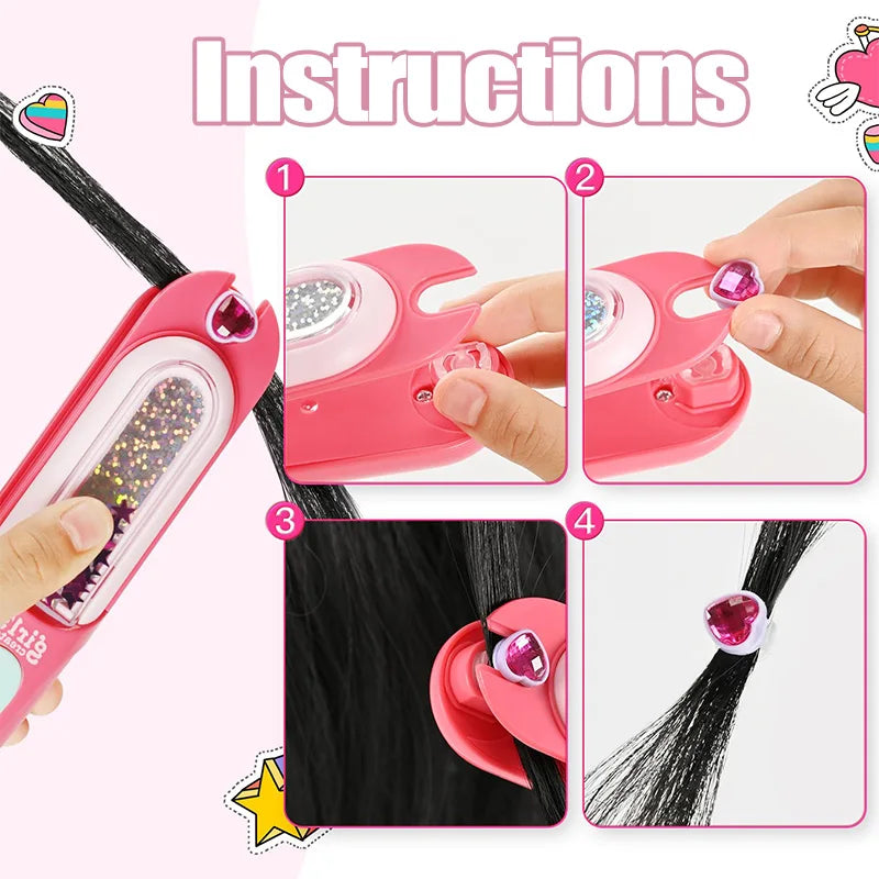 SparkleStyle Glam – Glitzer-Haaraccessoires Set