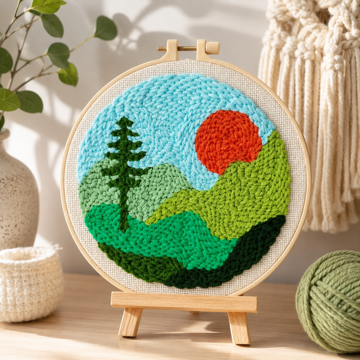 LoopArt Kreativset – Punch Needle Stickset für Kinder & Familien