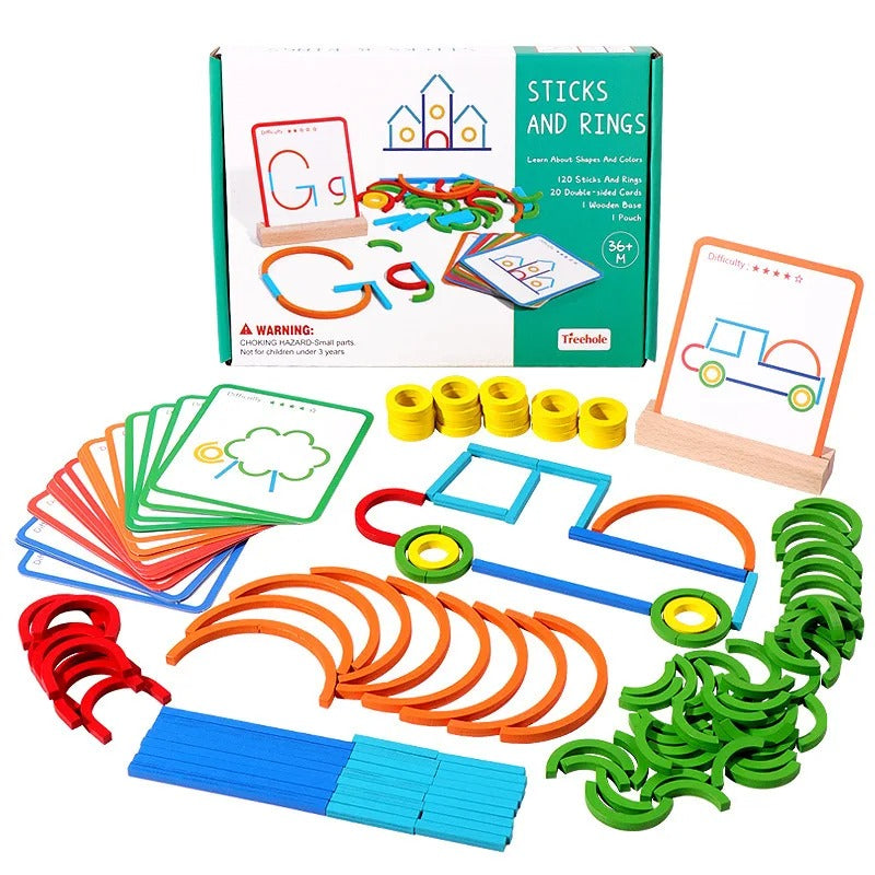FormenWald Steckspiel – Montessori Lernpuzzle