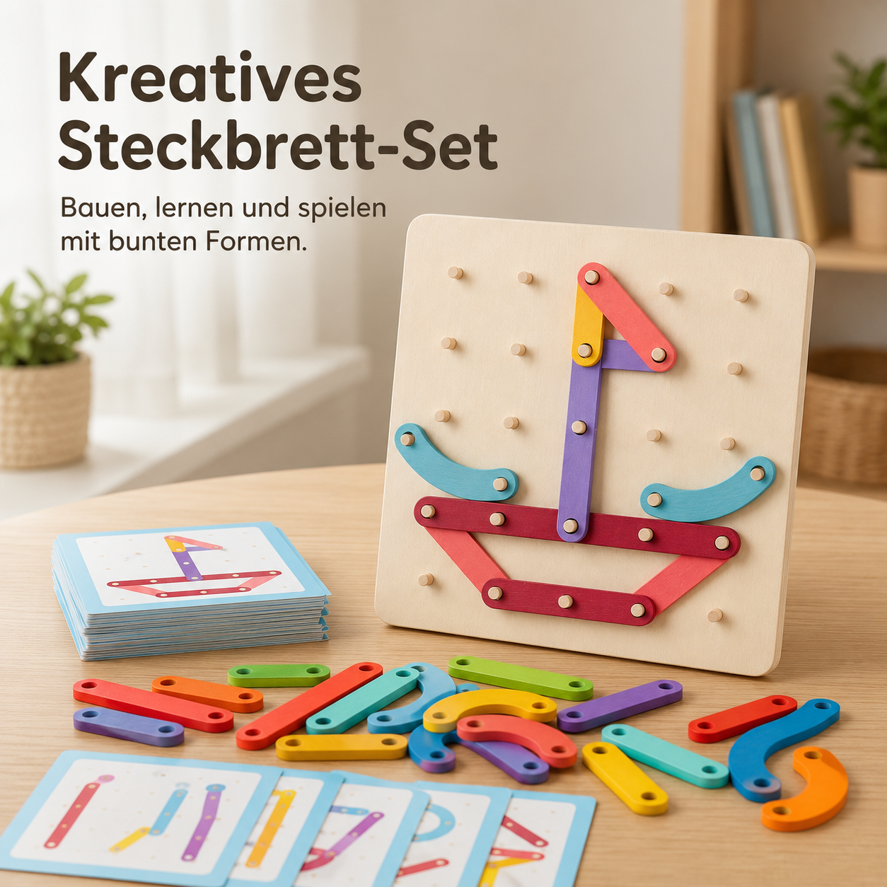LernSteck Montessori Board – Formen, Buchstaben & Zahlen entdecken