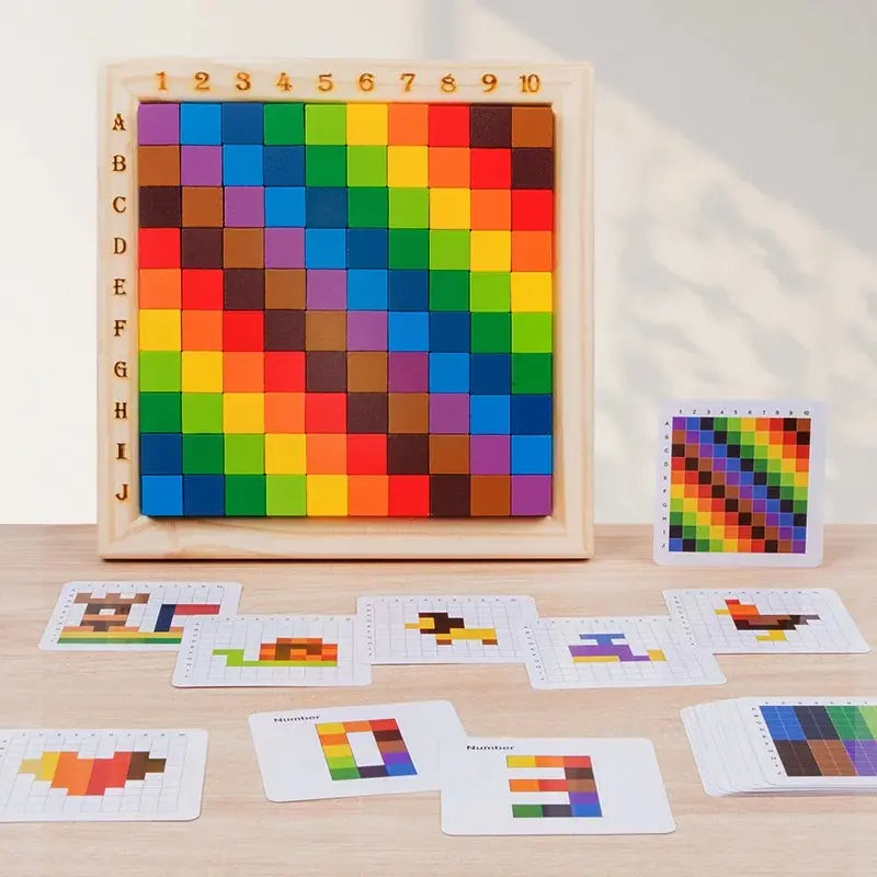 Zahlenzauber ColorBlocks – Montessori Lernbaustein