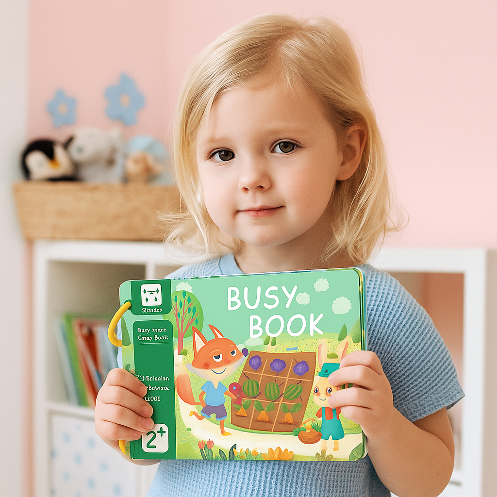 QuietBook Entdeckerwelt – Sensorisches Montessori Beschäftigungbuch