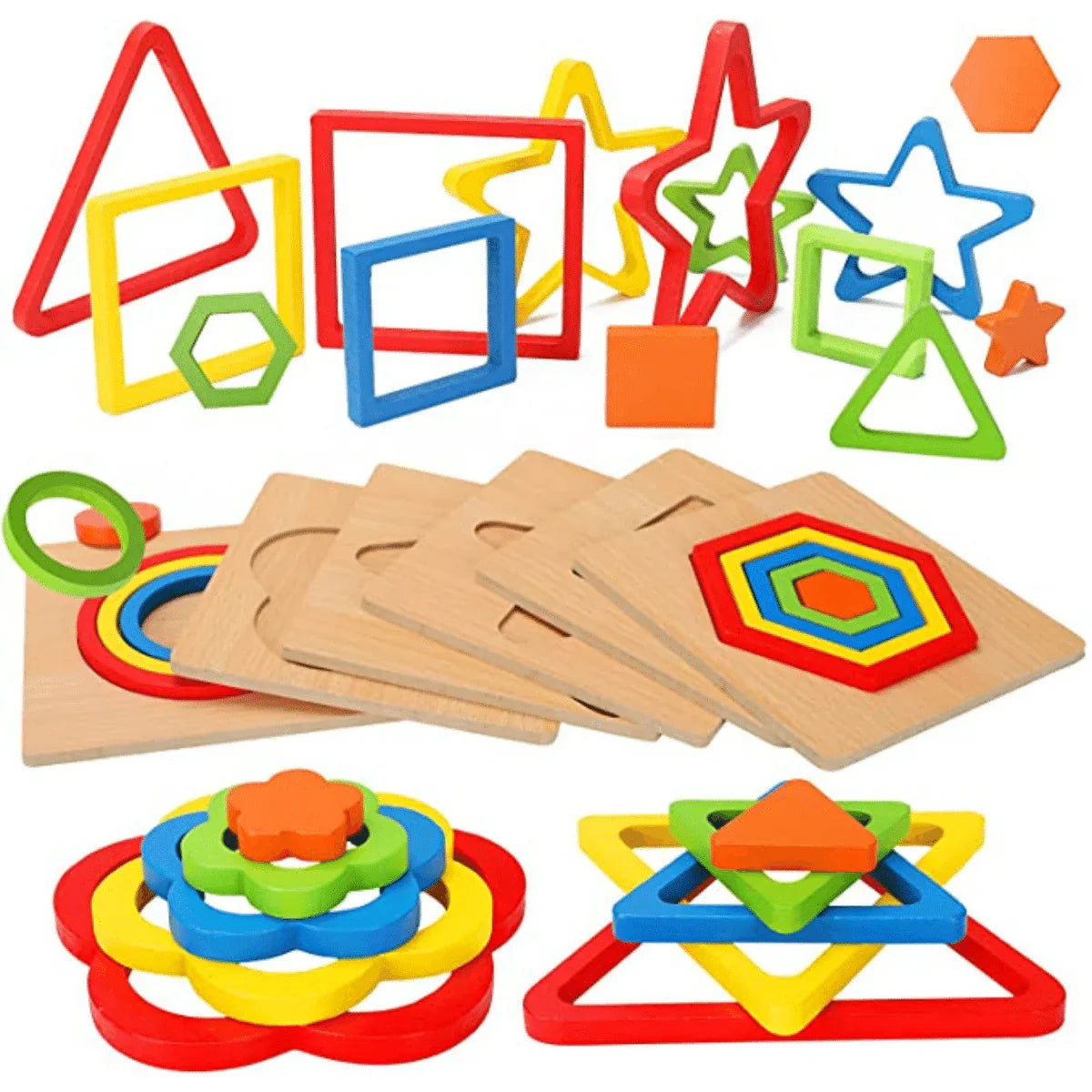 Achtsame Formen – Montessori Puzzle