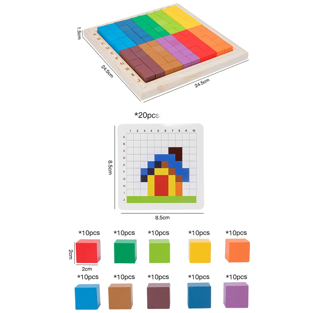 Zahlenzauber ColorBlocks – Montessori Lernbaustein