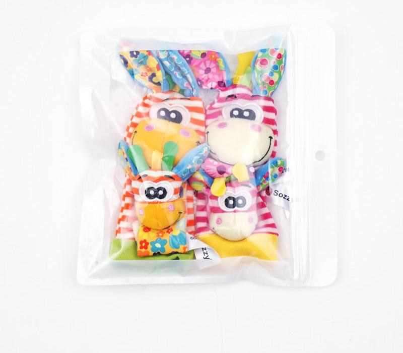 BabyFeel Friends – Sensorische Plüschsocken & Greifarmbänder