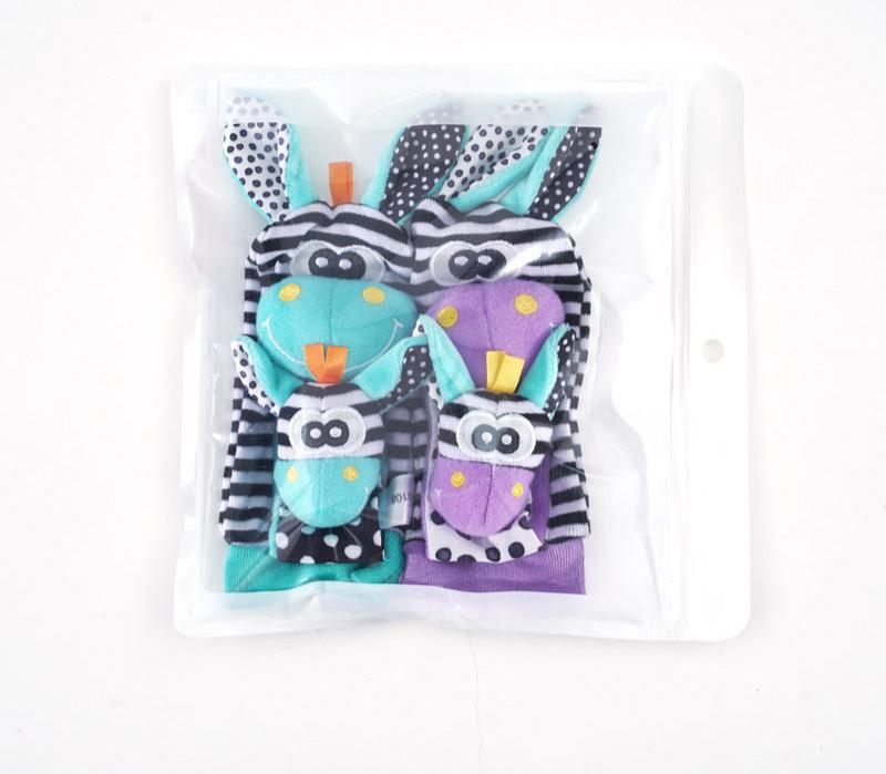 BabyFeel Friends – Sensorische Plüschsocken & Greifarmbänder