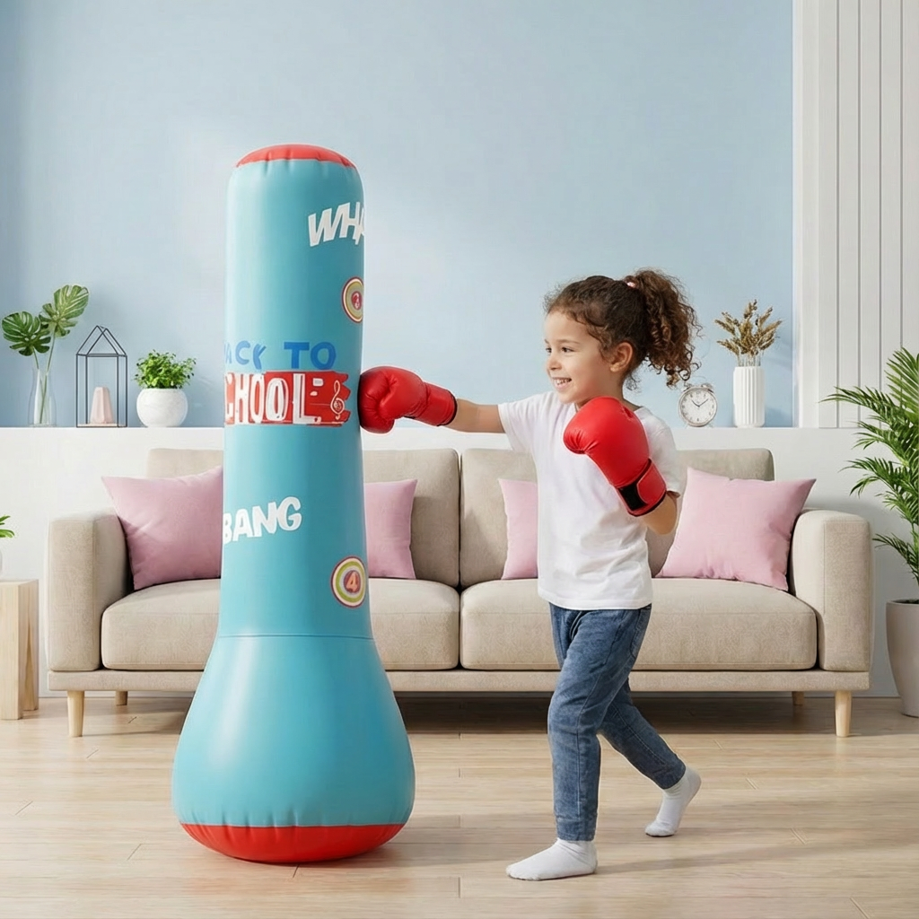 PowerBounce – Aufblasbarer Kinder-Boxsack mit Wasserbefüllung