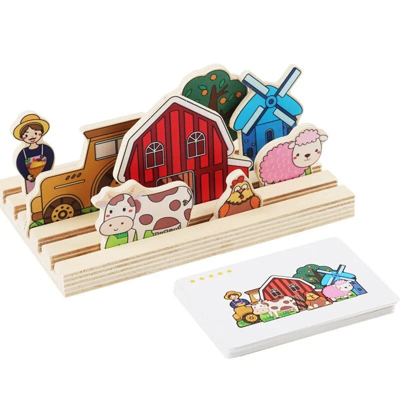 TierSchloss Abenteuer – 3D Holzpuzzle