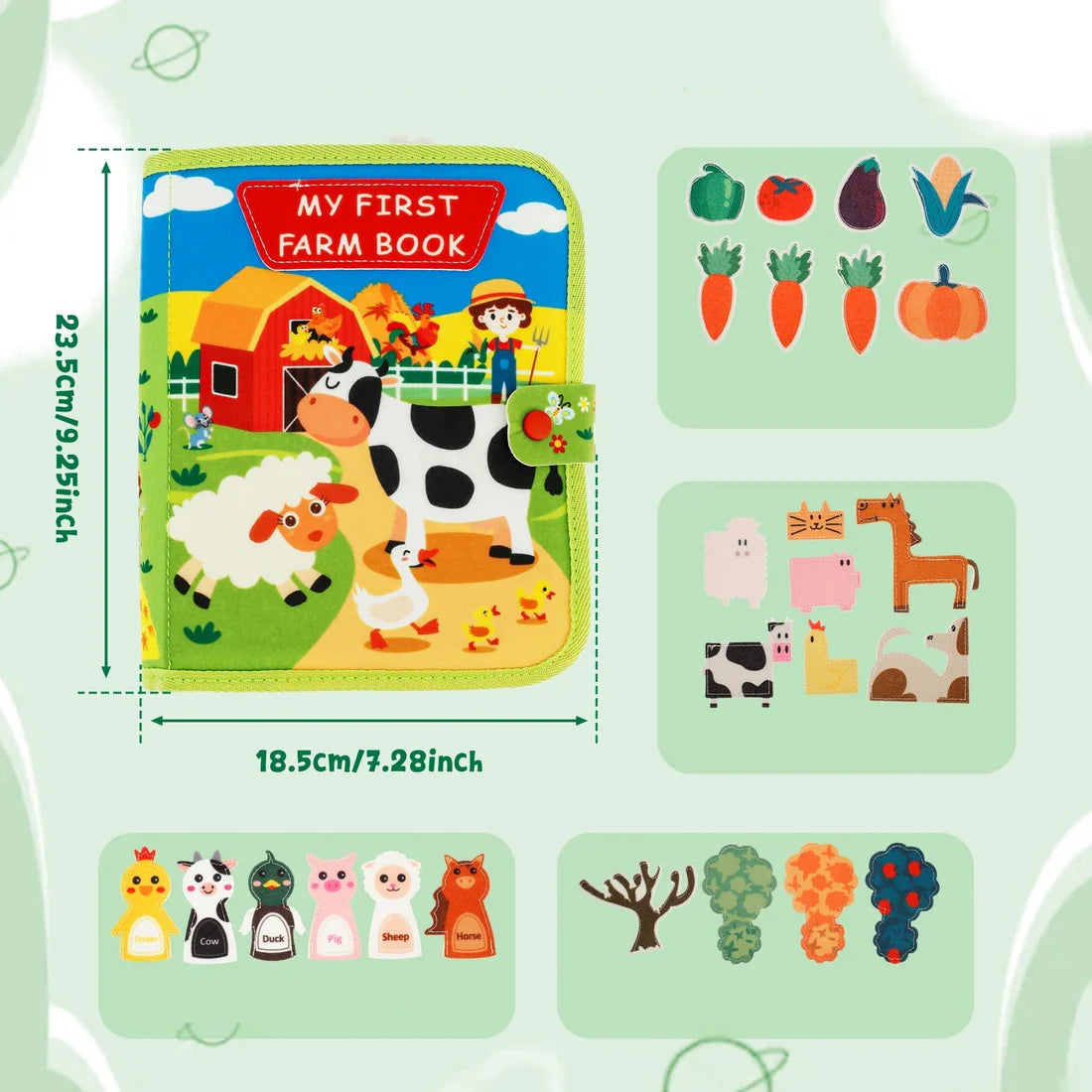 Montessori Kinderbuch – Pädagogische Farm Geschichten zum Lernen & Entdecken