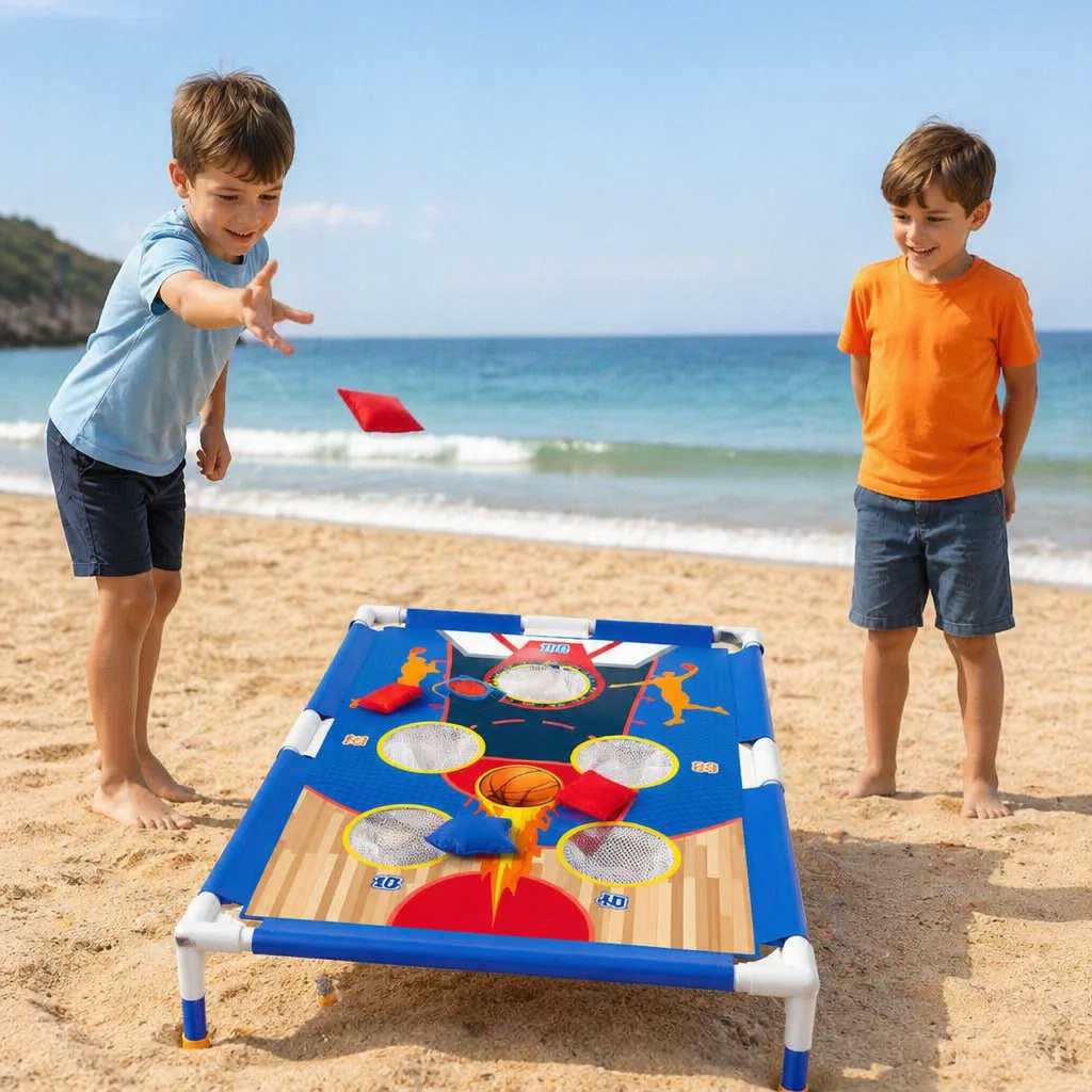 TossFun Family – Sandsack Wurfspiel Set für drinnen & draußen
