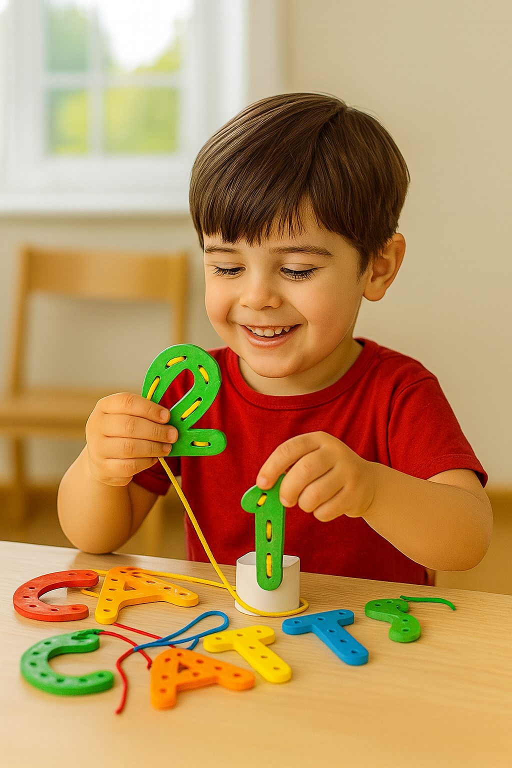 Stringaroo – Das Montessori Fädel-Lernspiel