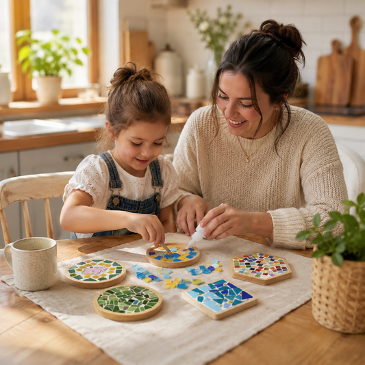 MosaicMoments – DIY Mosaik Untersetzer Bastelset