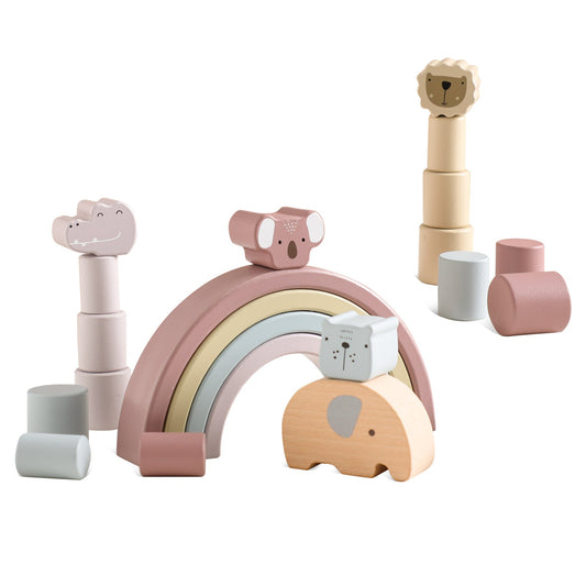Montessori - Holzbausteine Elefant
