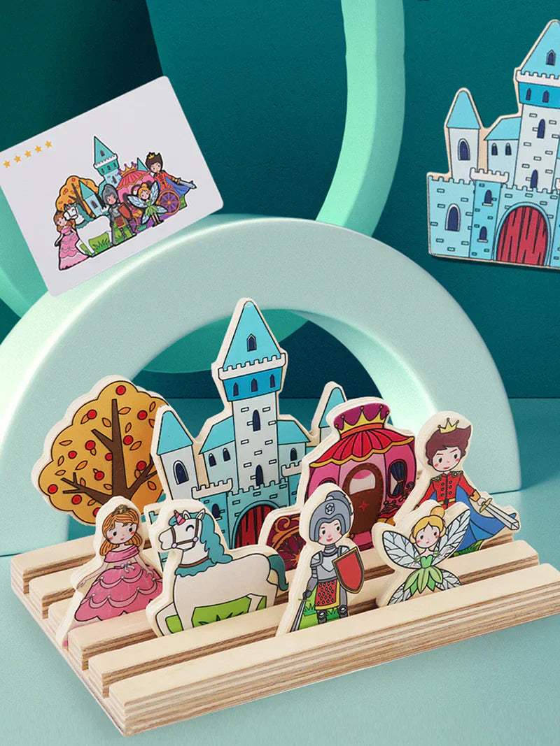 TierSchloss Abenteuer – 3D Holzpuzzle