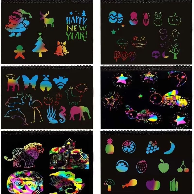 Magisches Regenbogen Kratzpapier