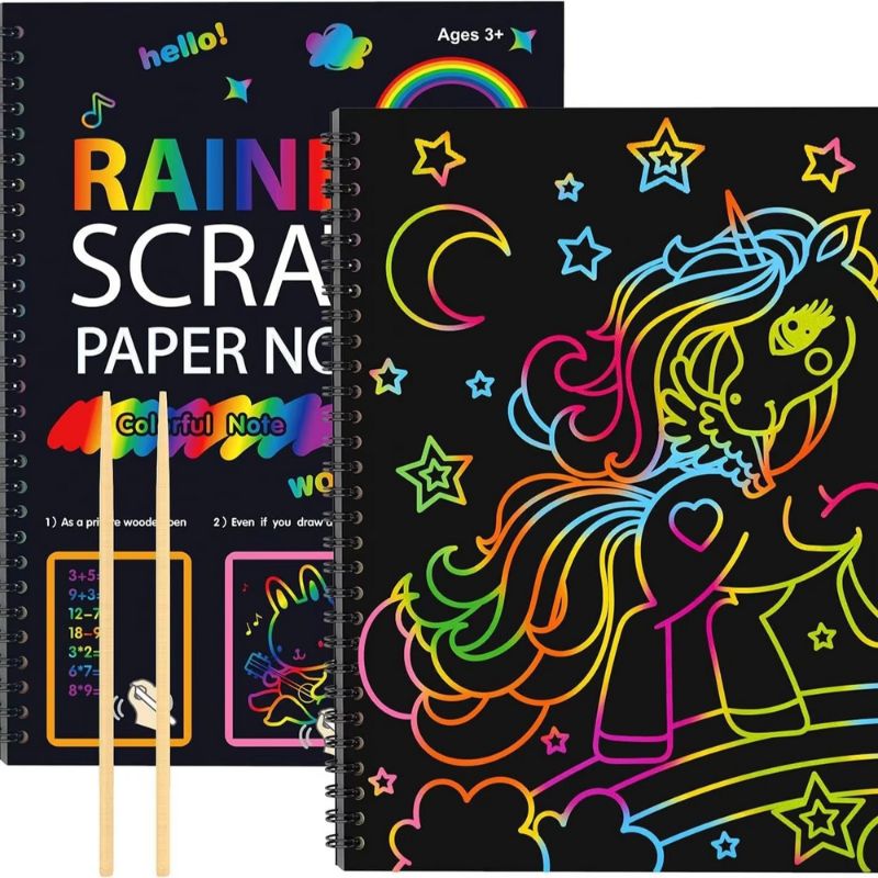 Magisches Regenbogen Kratzpapier