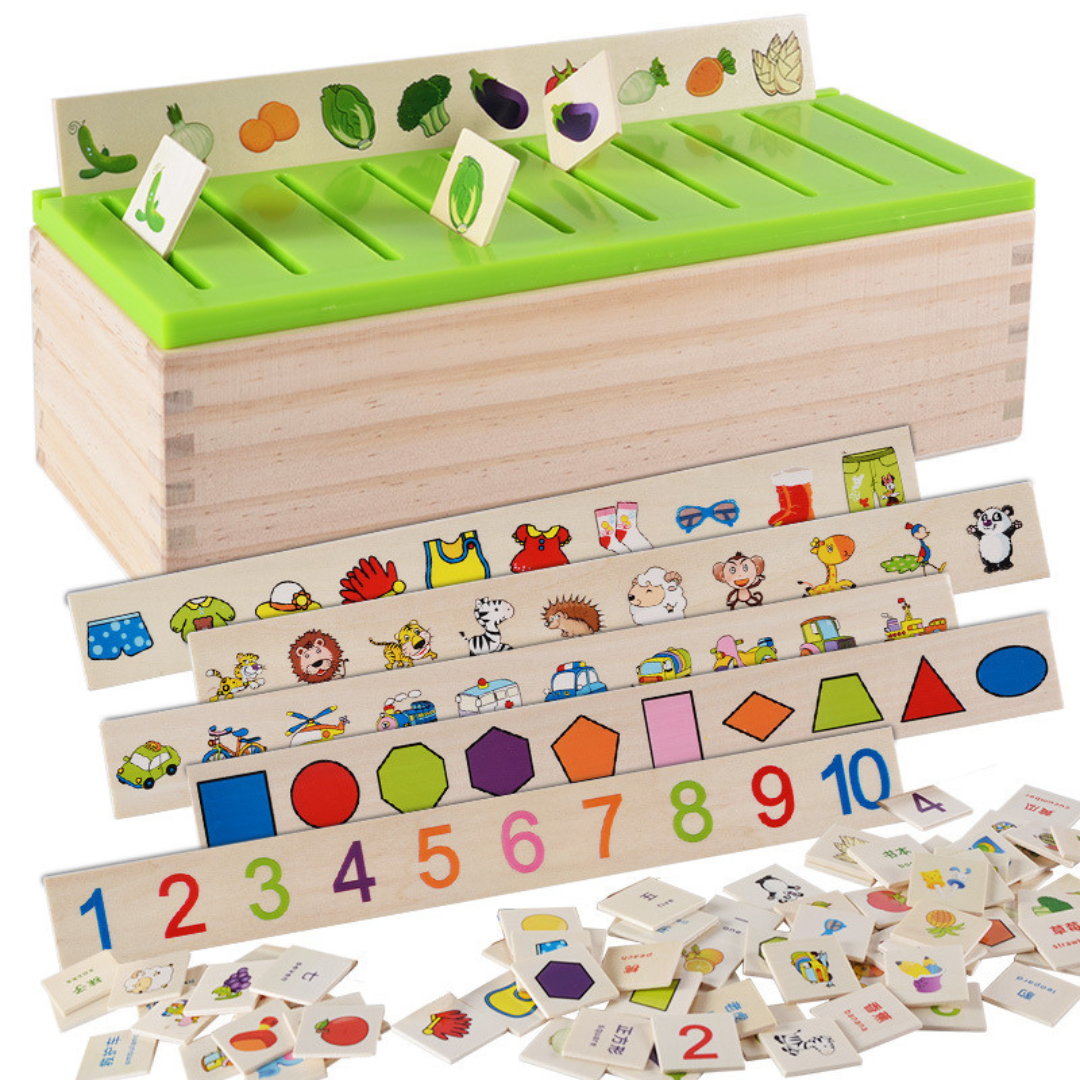 Montibox Montessori Holz Sortierbox