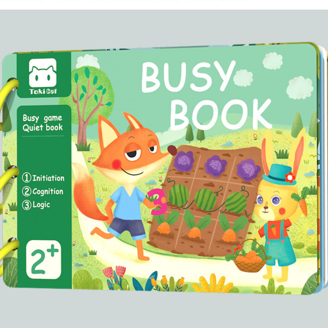 QuietBook Entdeckerwelt – Sensorisches Montessori Beschäftigungbuch