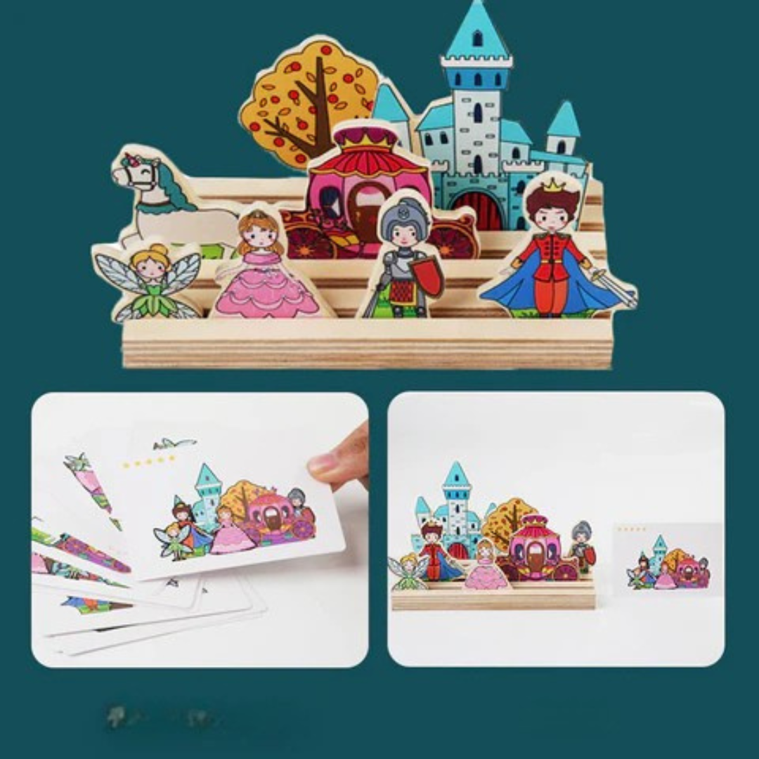 TierSchloss Abenteuer – 3D Holzpuzzle