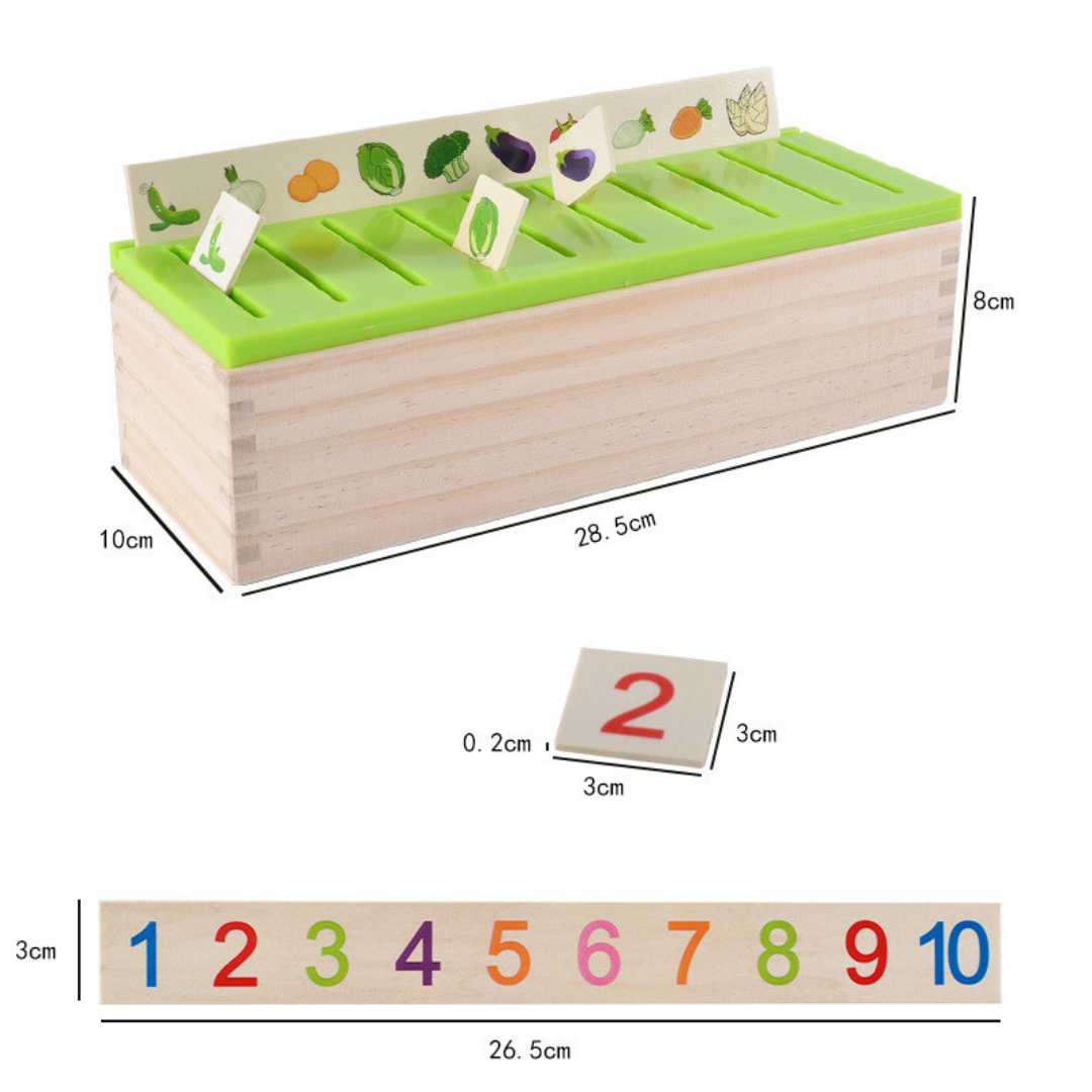Montibox Montessori Holz Sortierbox