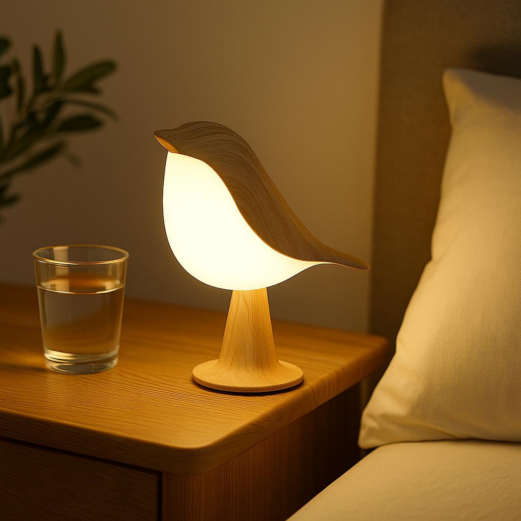 BirdGlow LED Nachtlicht – Vogel-Design Tischlampe
