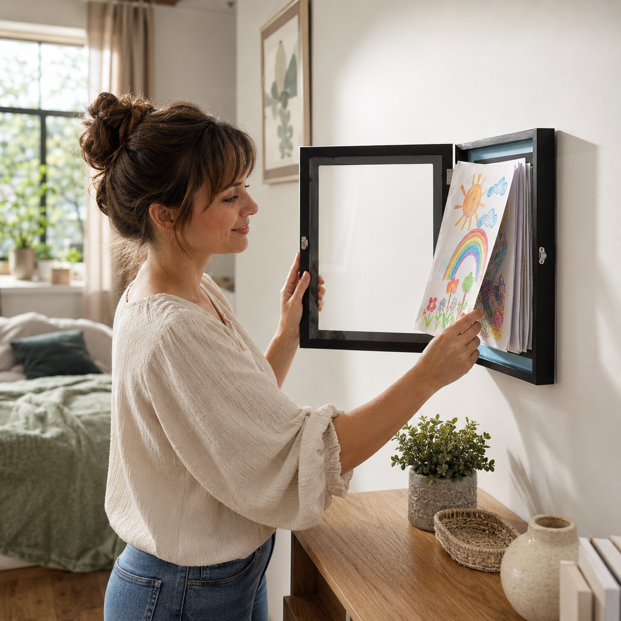 ArtFrame Kids – Bilderrahmen mit Aufbewahrung für Kinderzeichnungen