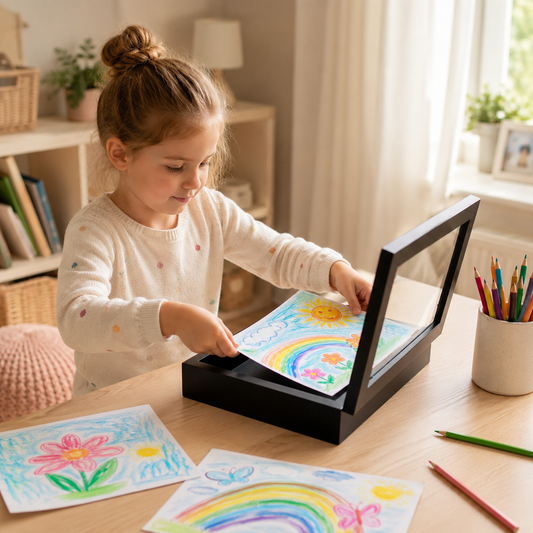 ArtFrame Kids – Bilderrahmen mit Aufbewahrung für Kinderzeichnungen