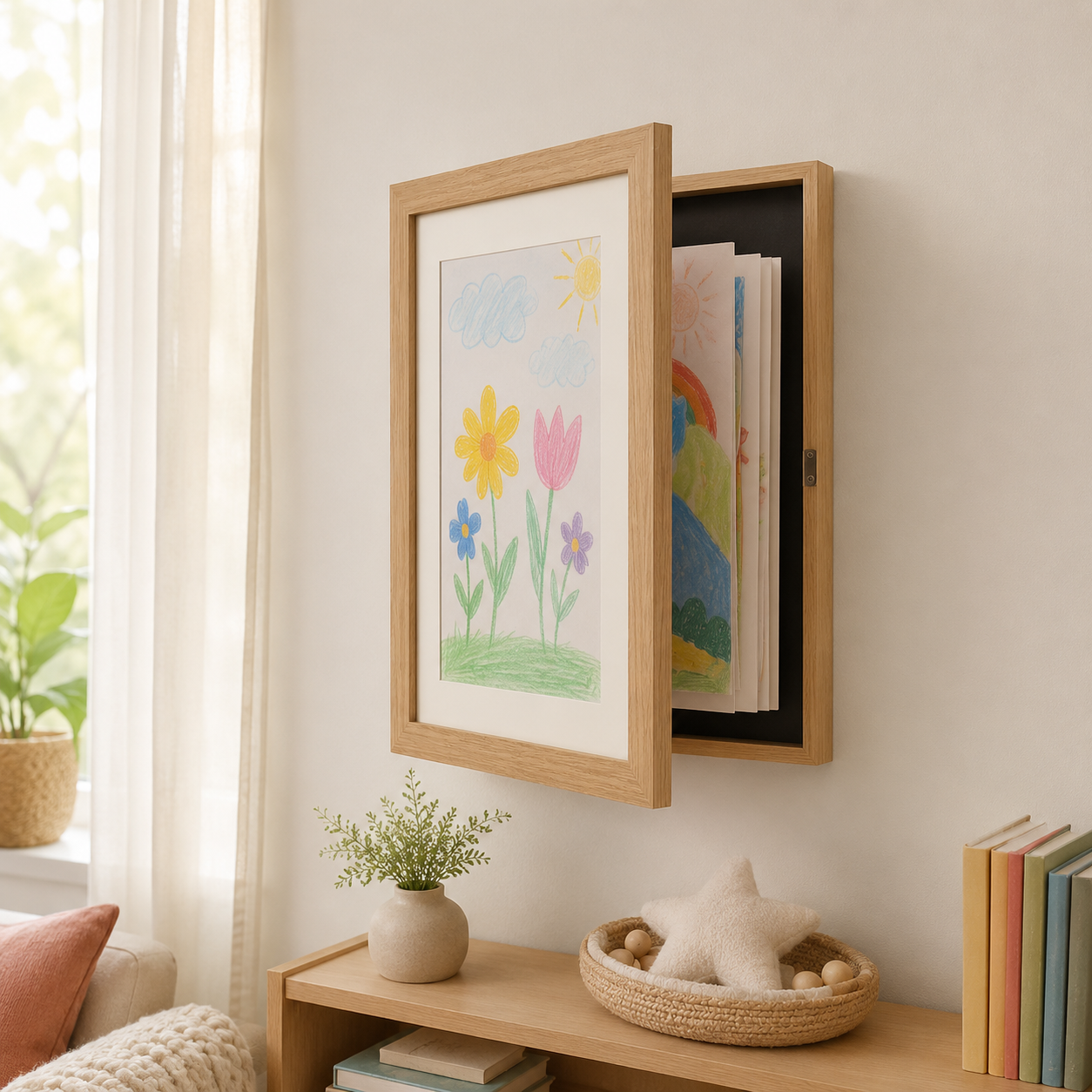 ArtFrame Kids – Bilderrahmen mit Aufbewahrung für Kinderzeichnungen