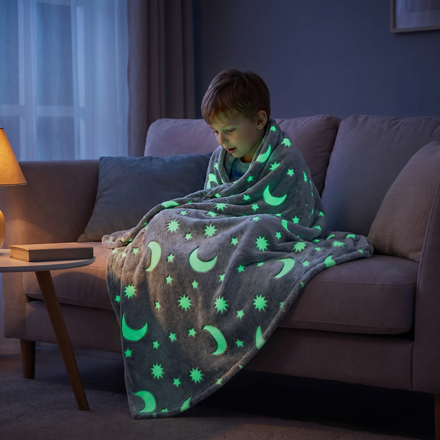 StarDream Kuscheldecke – Leuchtende Sternendecke für magische Nächte