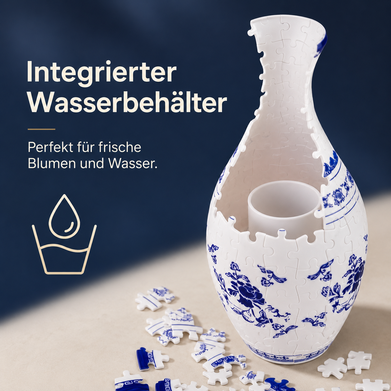 BloomPuzzle Vase – DIY 3D Puzzle-Blumenvase