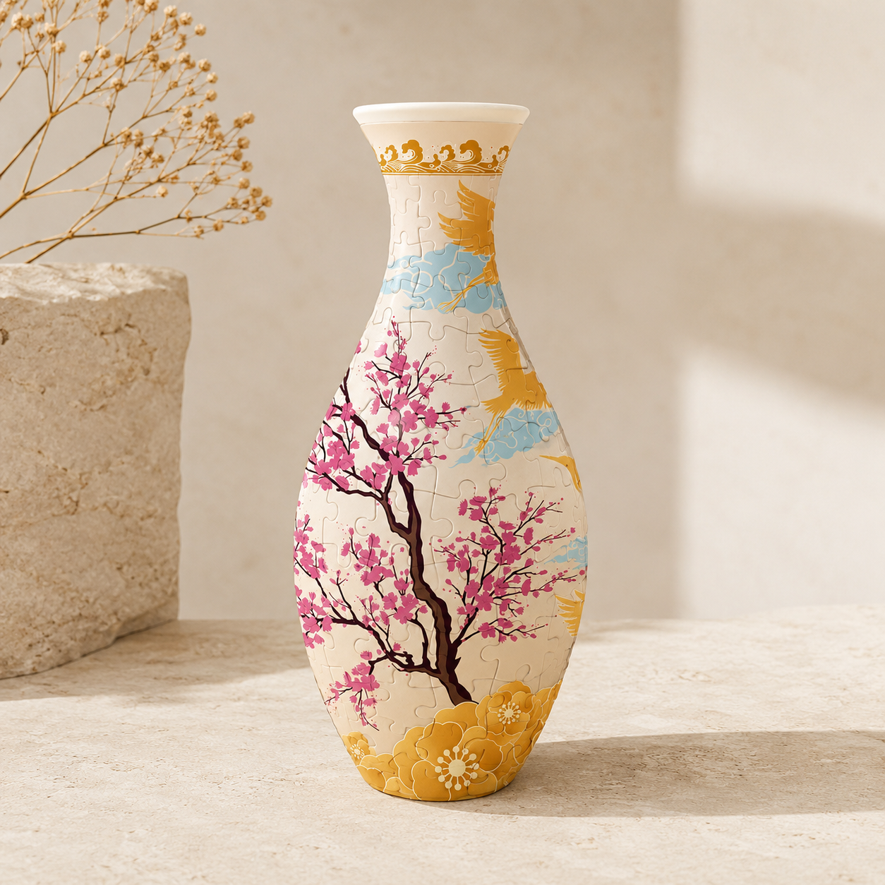 BloomPuzzle Vase – DIY 3D Puzzle-Blumenvase