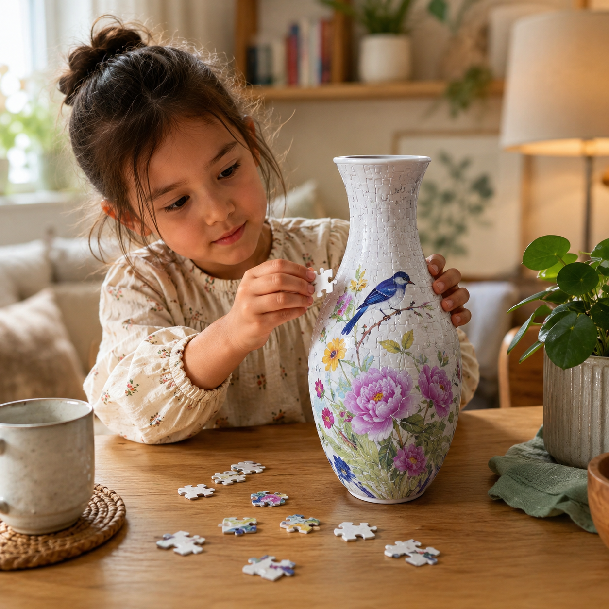 BloomPuzzle Vase – DIY 3D Puzzle-Blumenvase