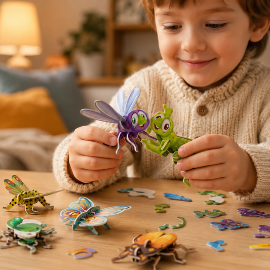 BuildWorld 3D Puzzle – Kreatives Steckpuzzle für kleine Entdecker