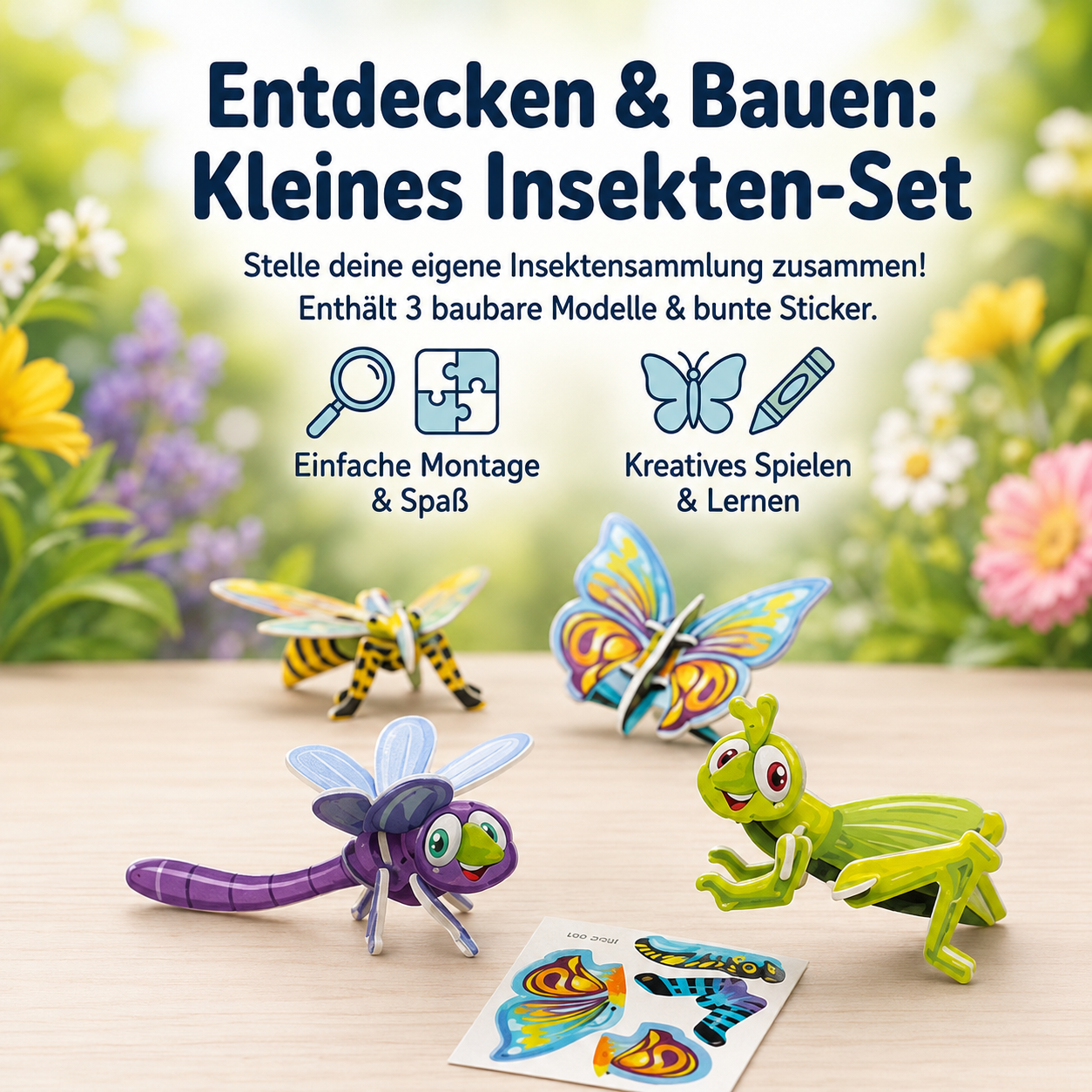 BuildWorld 3D Puzzle – Kreatives Steckpuzzle für kleine Entdecker