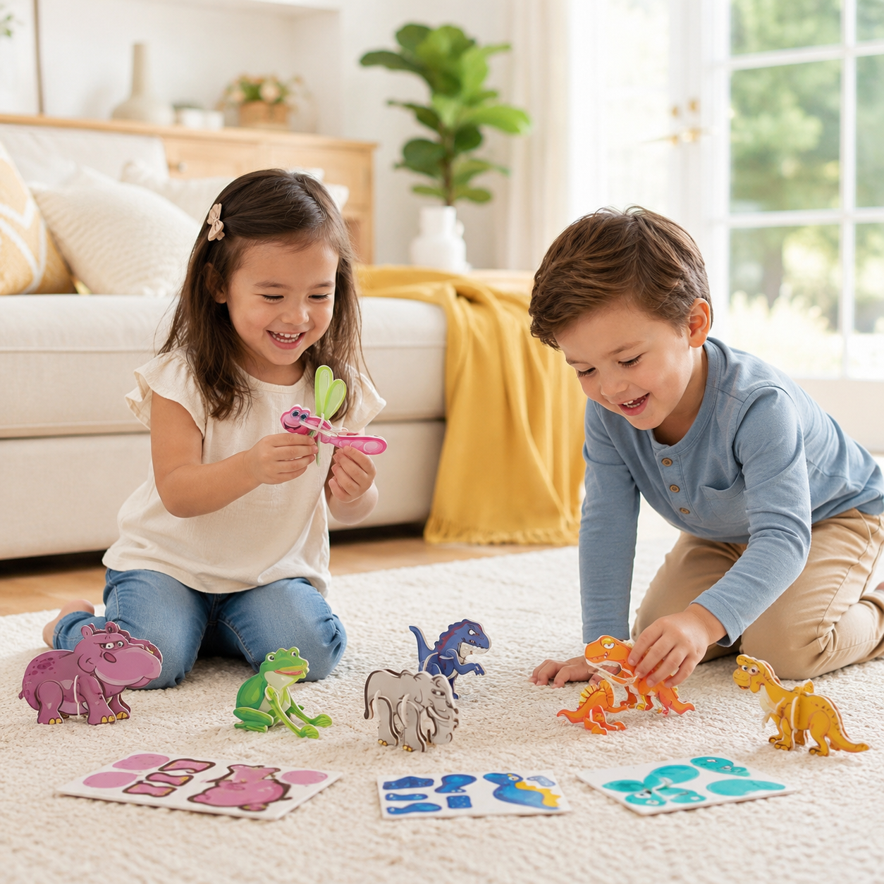 BuildWorld 3D Puzzle – Kreatives Steckpuzzle für kleine Entdecker