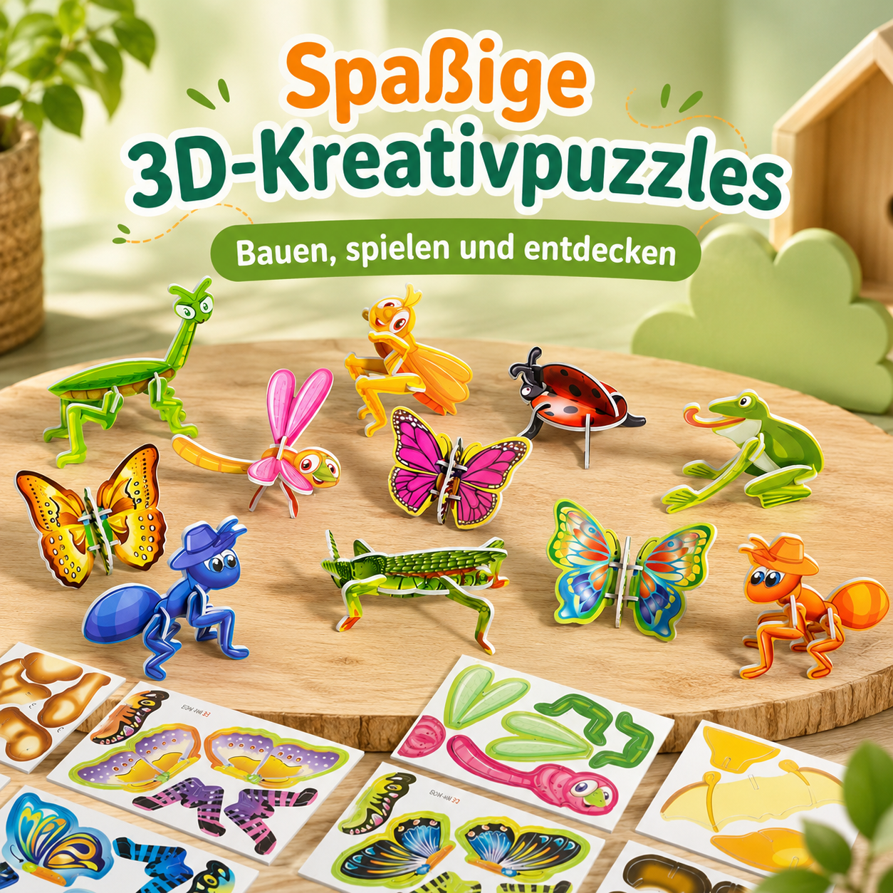 BuildWorld 3D Puzzle – Kreatives Steckpuzzle für kleine Entdecker