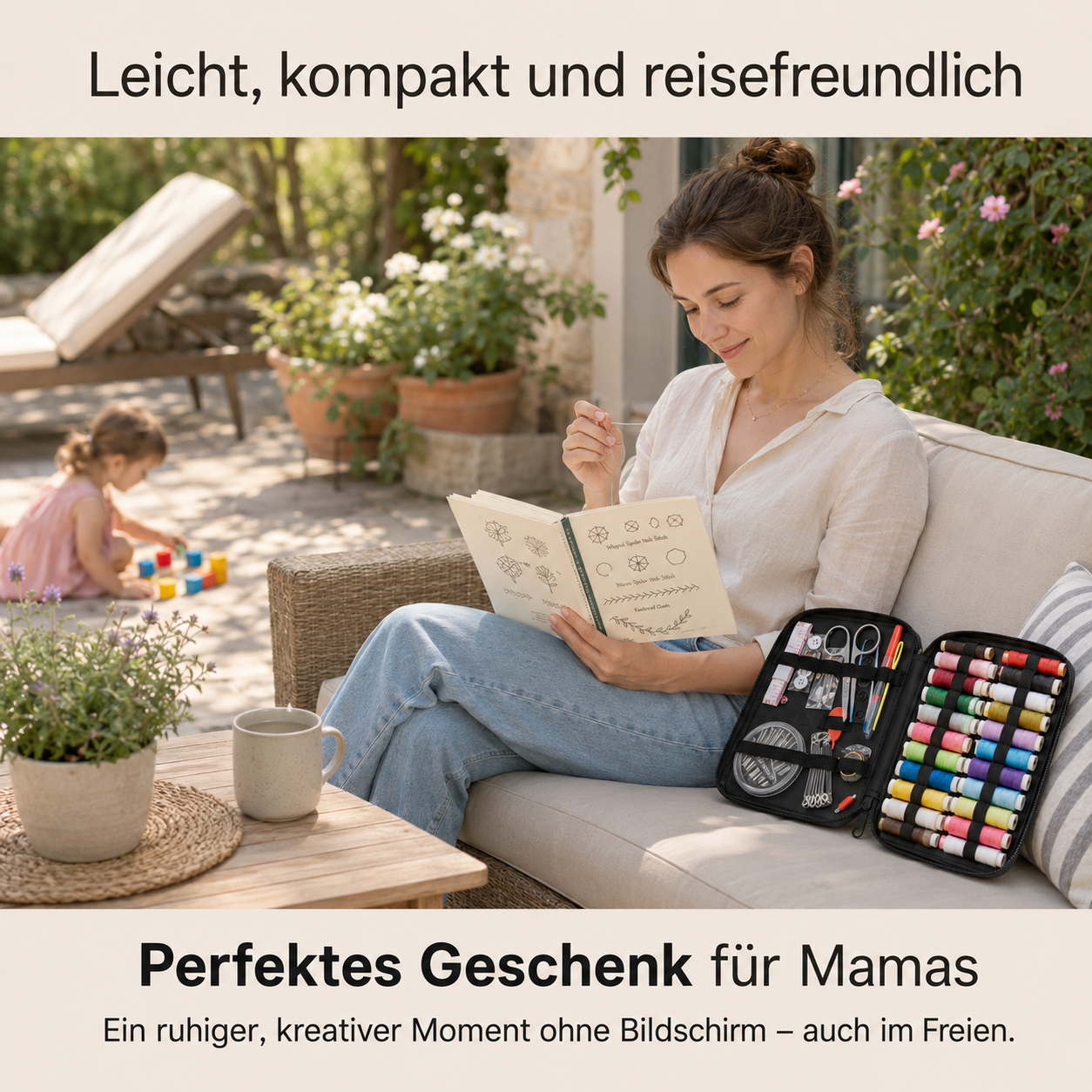 CalmStitch Kreativbuch – Stickbuch für entspannte Familienmomente