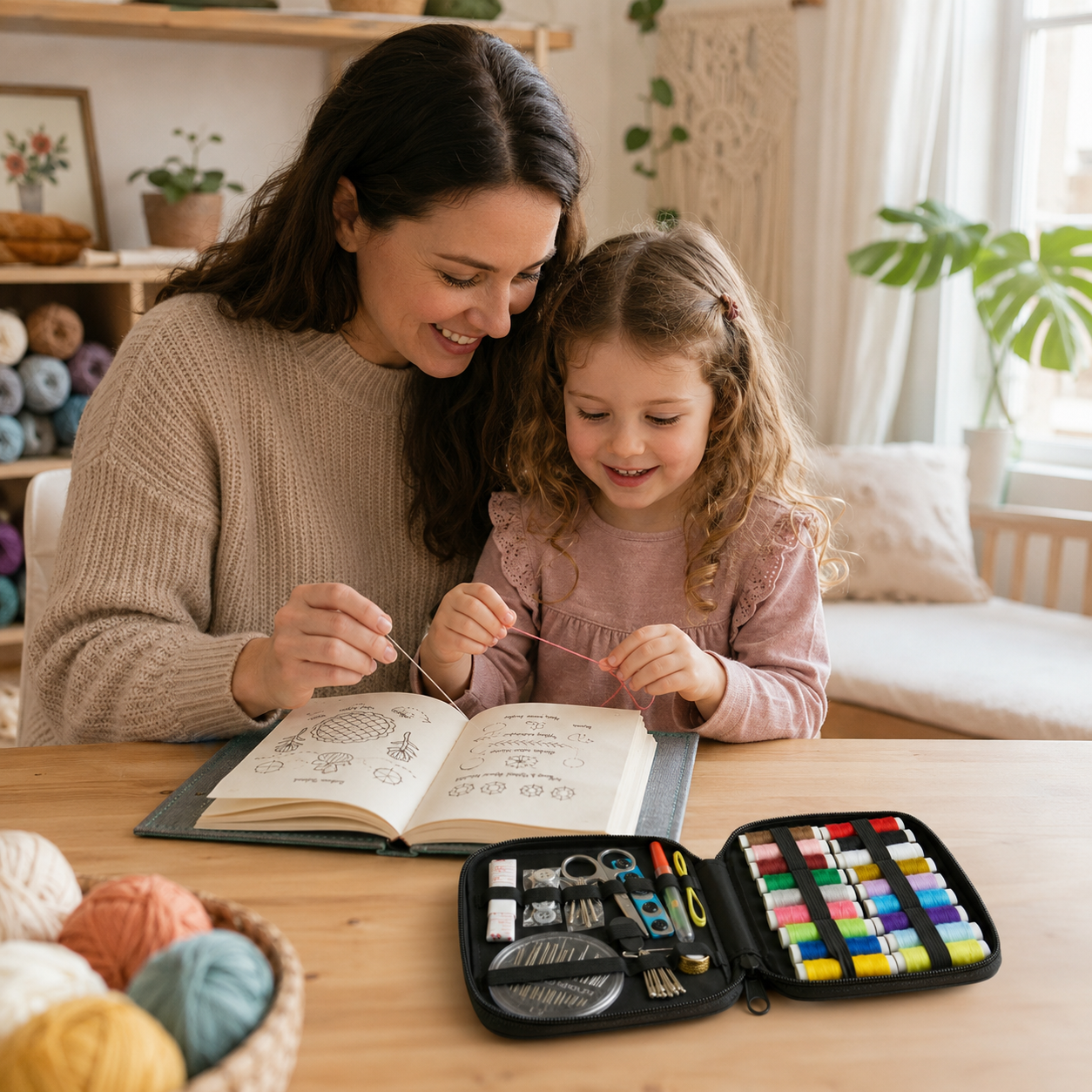 CalmStitch Kreativbuch – Stickbuch für entspannte Familienmomente