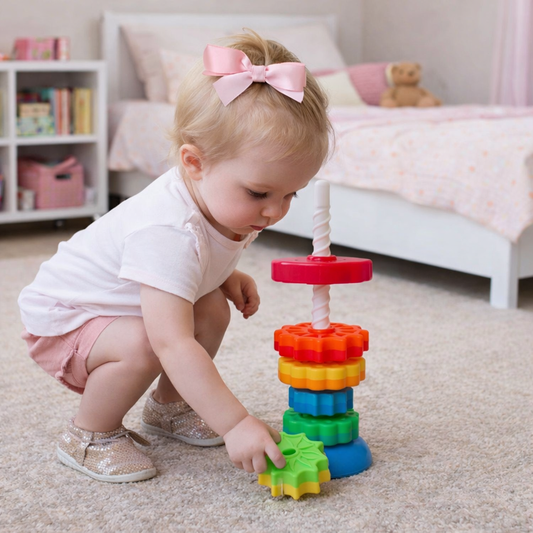ColorSpin Regenbogen-Turm – Spielerisch lernen mit Farben & Bewegung