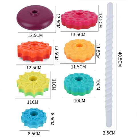 ColorSpin Regenbogen-Turm – Spielerisch lernen mit Farben & Bewegung