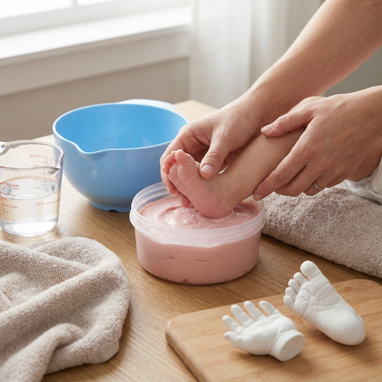 TinyMoments – Baby Hand- & Fußabdruck Erinnerungsset