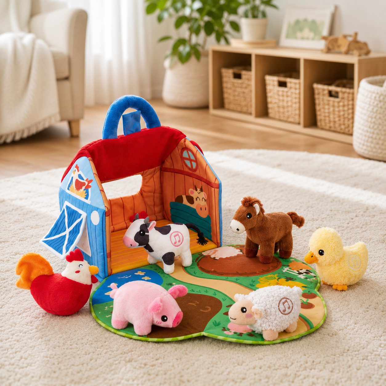 FarmyFriends – Kuscheliges Bauernhof Tier-Set mit echten Tiergeräuschen