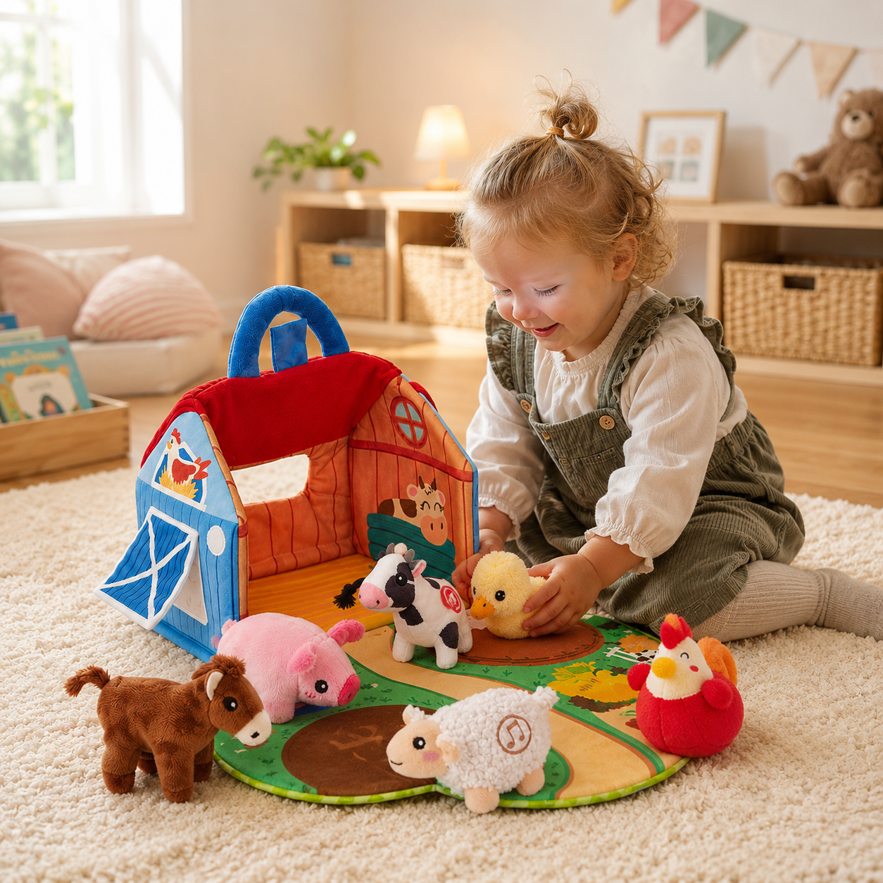FarmyFriends – Kuscheliges Bauernhof Tier-Set mit echten Tiergeräuschen
