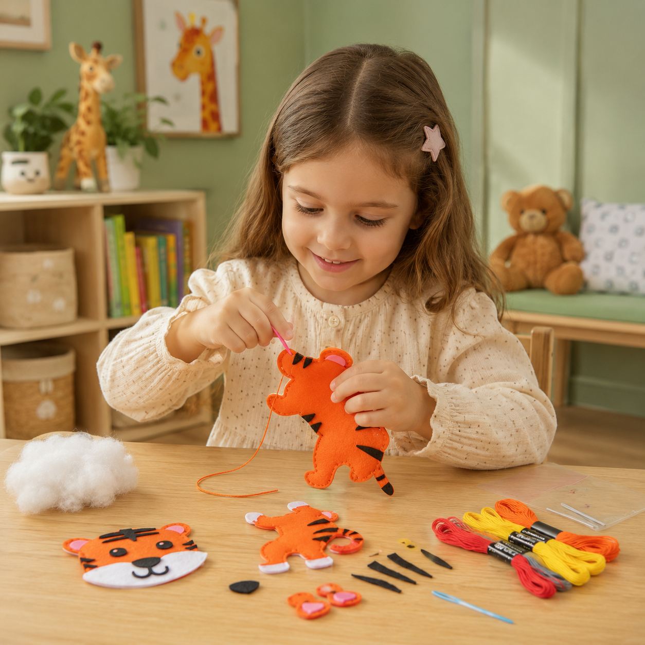 FeltFriends Nähset – Kreatives DIY Filztier Bastelset für Kinder