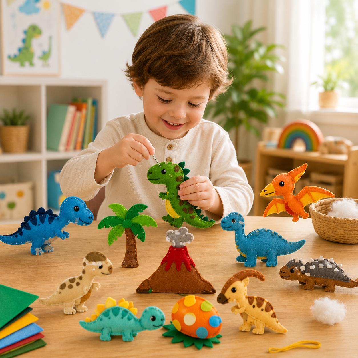 FeltFriends Nähset – Kreatives DIY Filztier Bastelset für Kinder