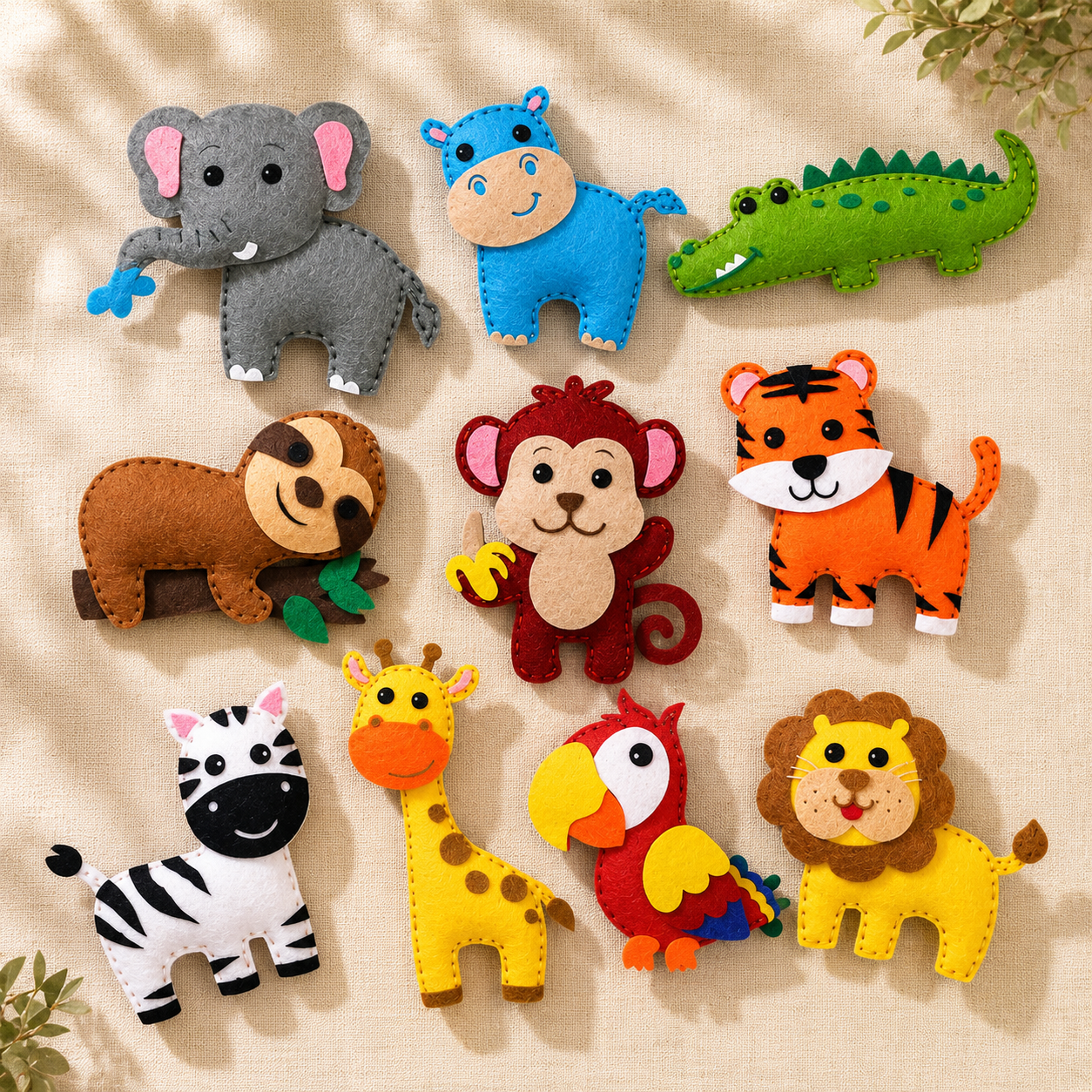 FeltFriends Nähset – Kreatives DIY Filztier Bastelset für Kinder